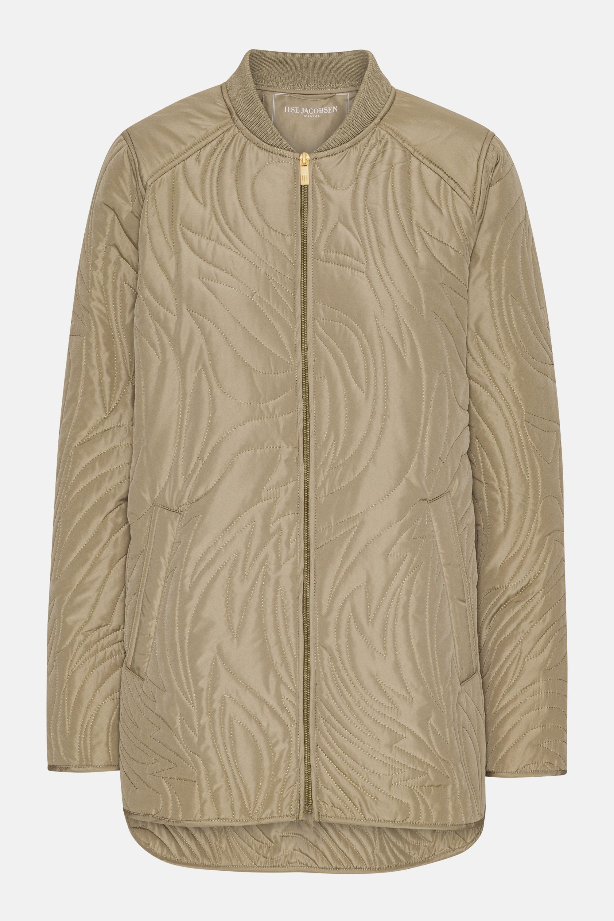 Kurze Steppjacke - Greige